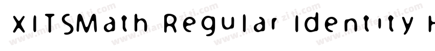 XITSMath Regular Identity H字体转换